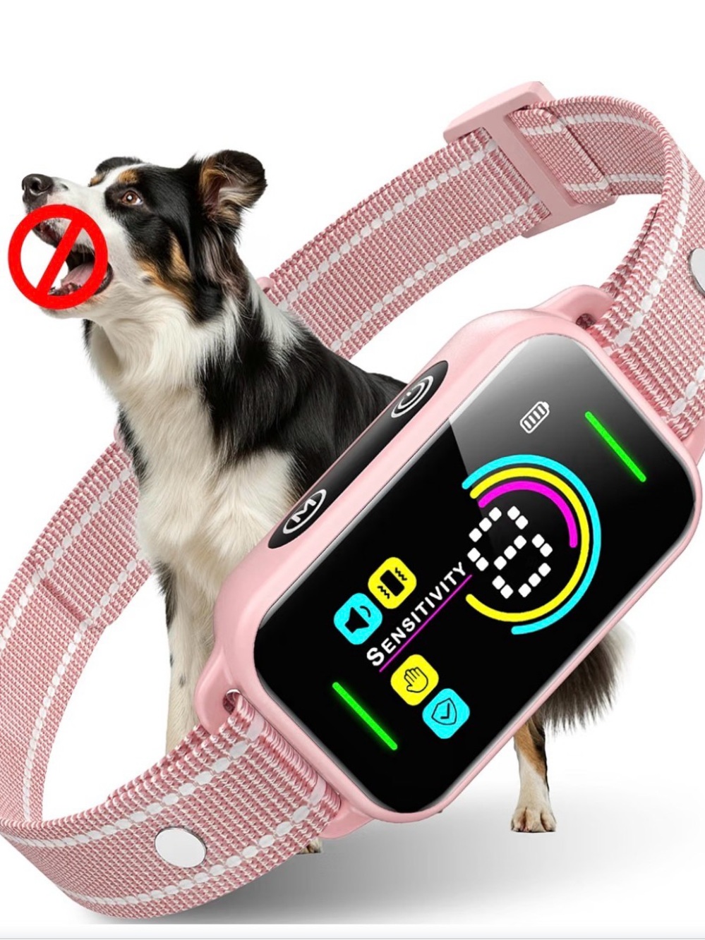Brand NEW Pink Smart Bark Training Collar. Never used. Plastic on. 80-150lbs. - Picture 2 of 8